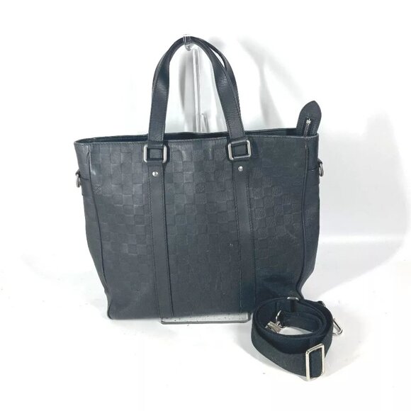 LOUIS VUITTON N41269 Damier Infini Tadao PM 2WAY Shoulder Bag Crossbody Tote Bag - Picture 1 of 13